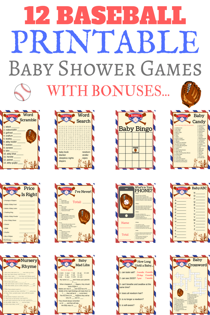 18 Adorable Baseball Baby Shower Ideas Print My Baby Shower