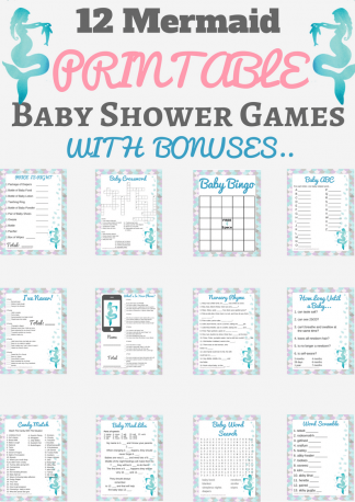 Mermaid Baby Shower Set